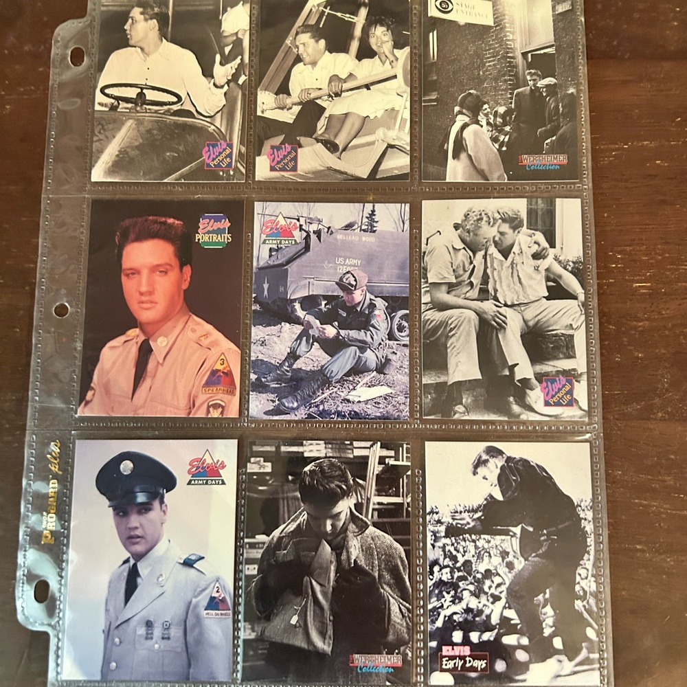 Set/Lot of Collectible Elvis Presley Trading Cards In Sheets - Picture 7 of 16